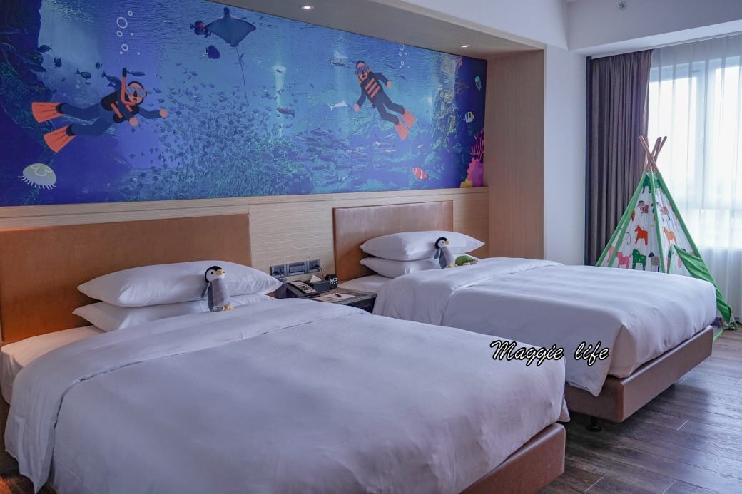 桃園喜來登飯店，桃園親子飯店，泳池SPA大型遊樂區跟小孩度假就是這裡