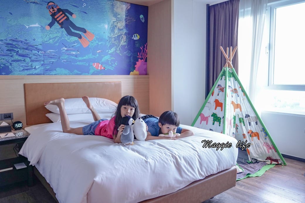 桃園喜來登飯店，桃園親子飯店，泳池SPA大型遊樂區跟小孩度假就是這裡