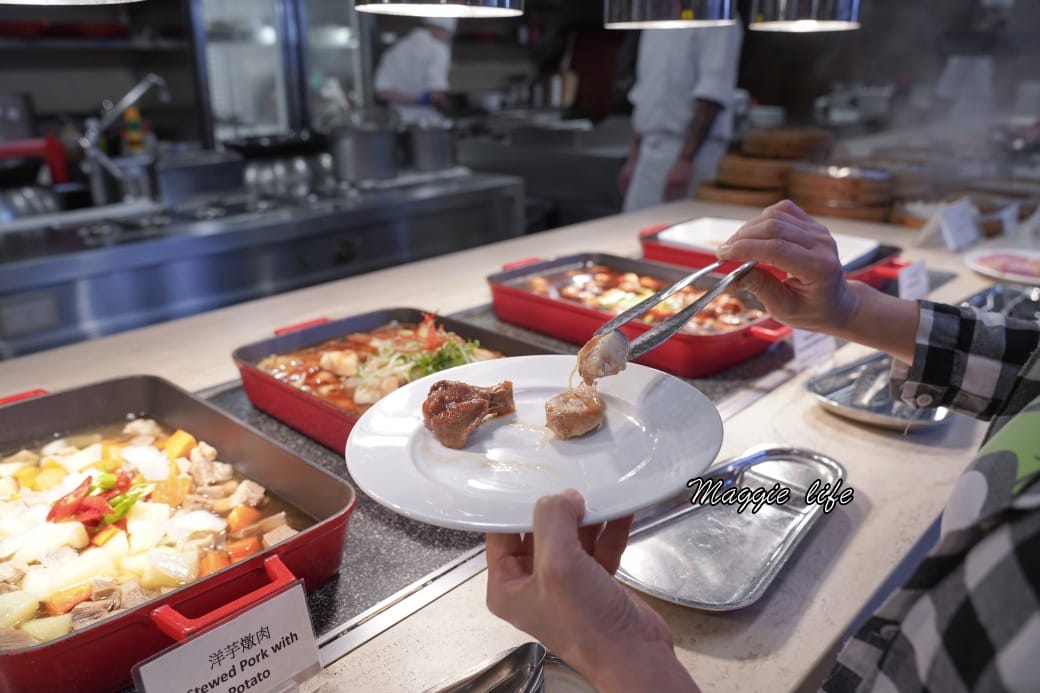 桃園喜來登酒店｜自助早餐吃到飽，15大區豐盛食材中式西式港式一次看仔細，超級豐盛早餐，自己花錢來吃也很甘願