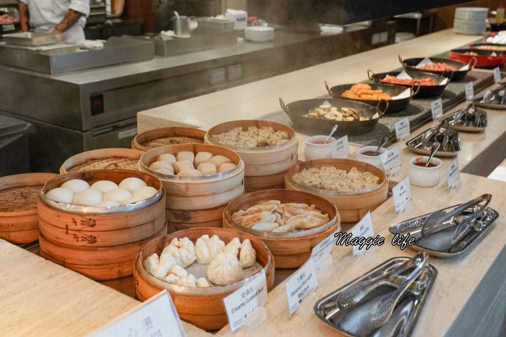 桃園喜來登酒店｜自助早餐吃到飽，15大區豐盛食材中式西式港式一次看仔細，超級豐盛早餐，自己花錢來吃也很甘願