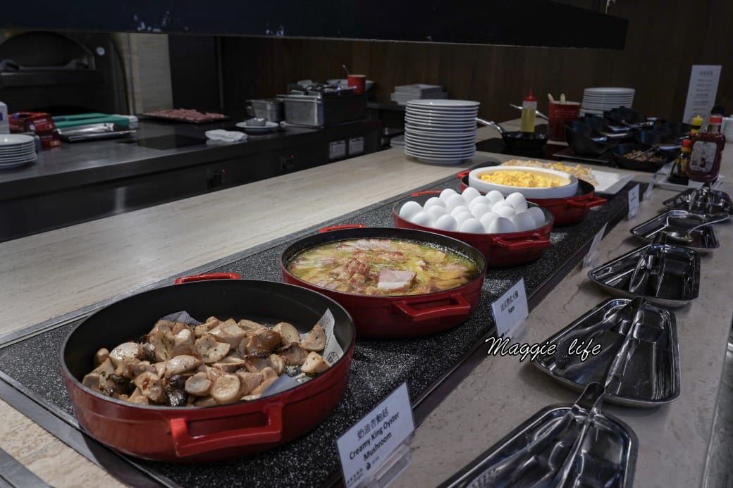 桃園喜來登酒店｜自助早餐吃到飽，15大區豐盛食材中式西式港式一次看仔細，超級豐盛早餐，自己花錢來吃也很甘願