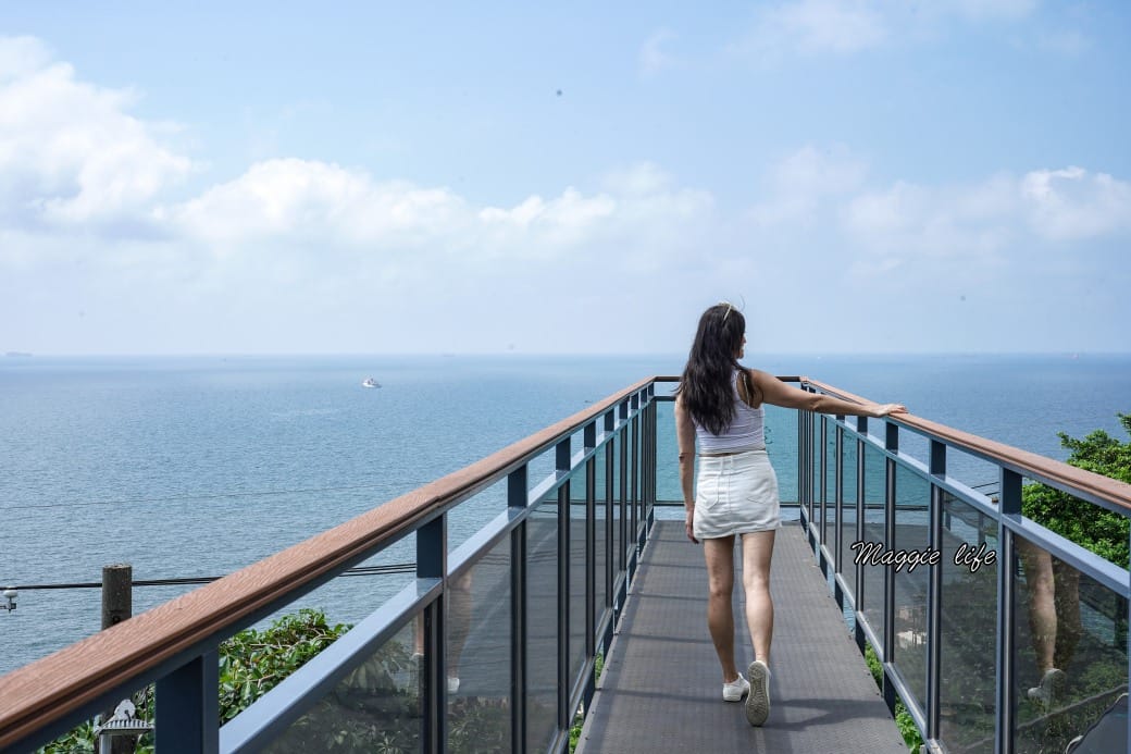 高雄柴山1號海洋咖啡，海景第一排景觀餐廳，玻璃天空步道美景超好拍，新開幕