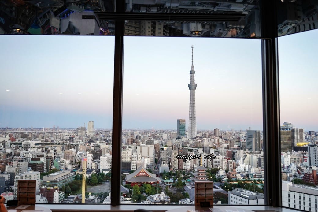 日本東京景觀餐廳，淺草武藏自助餐廳吃到飽 Sky Grill Buffet Musashi，淺草豪景飯店26樓晴空塔景觀夜景餐廳