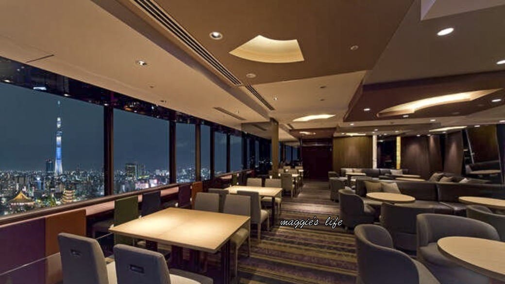 日本東京景觀餐廳，淺草武藏自助餐廳吃到飽 Sky Grill Buffet Musashi，淺草豪景飯店26樓晴空塔景觀夜景餐廳