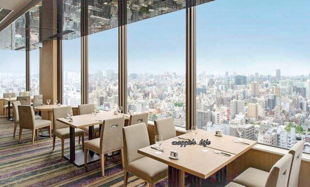 日本東京景觀餐廳，淺草武藏自助餐廳吃到飽 Sky Grill Buffet Musashi，淺草豪景飯店26樓晴空塔景觀夜景餐廳