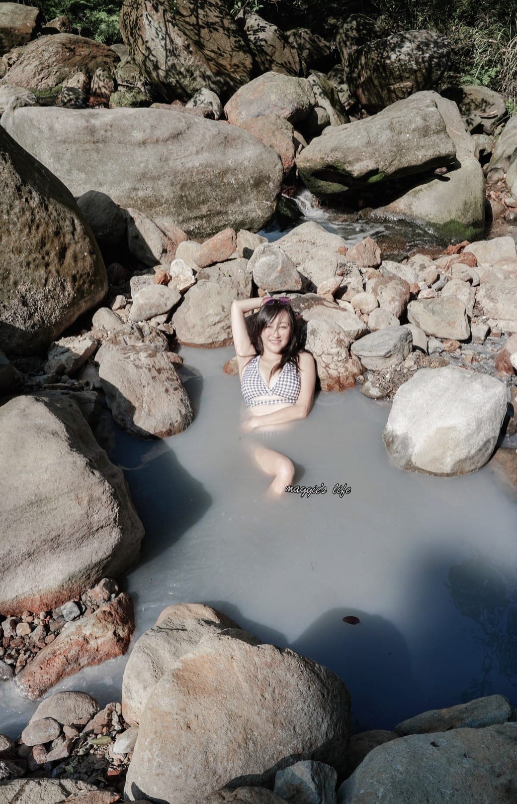 陽明山野溪溫泉秘境｜下七股野溪溫泉，夢幻絕美牛奶湯，交通，注意事項路線攻略