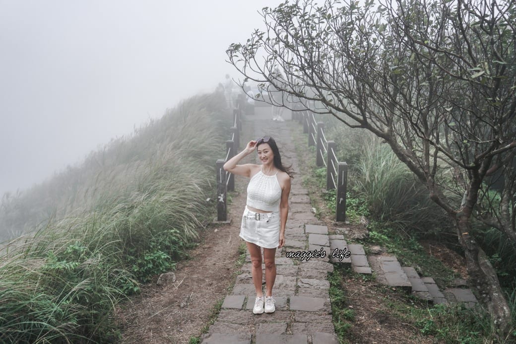 陽明山冷水坑七星山一日遊，芒草季賞芒草美景，秋天必追芒草，階梯步道美景
