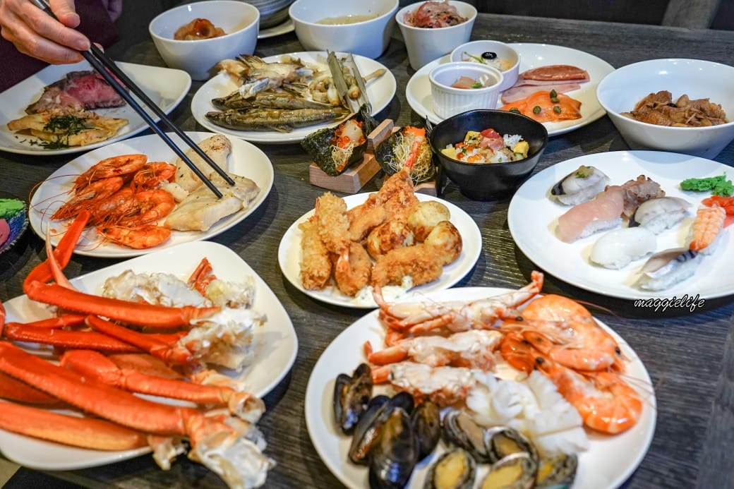 礁溪寒沐酒店MU TABLE沐饗東瀛美食祭自助餐吃到飽，松葉蟹生魚片螃蟹等等漁港直送超好吃