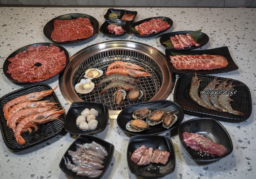 Oh ! Yaki 精緻燒肉吃到飽林口店｜649元起鹿耳島A5和牛美國極黑和牛天使紅蝦超過60種吃到飽
